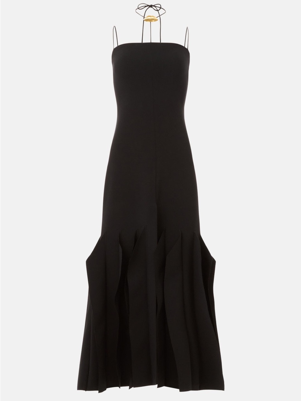 Strapless Black Mermaid-Inspired Evening Dress